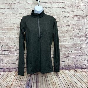 Patagonia Black Heather 1/2 Zip Long Sleeve Top
